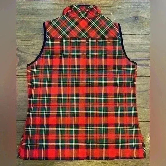 NWT J. Crew Tartan Plaid Vest Womens size XS - Picture 3 of 6
